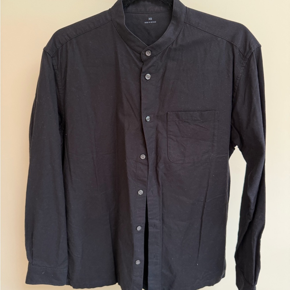 Muji Black Long Sleeve Shirt